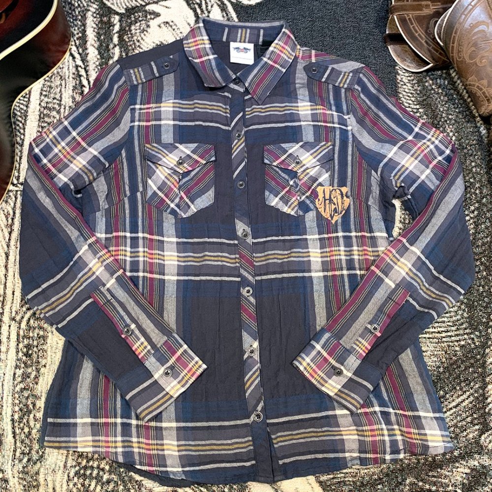 Womens Harley-Davidson Plaid Long Sleeve Shirt